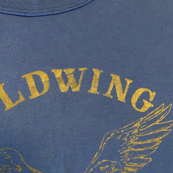 Vintage 1990s Honda Goldwing Faded Blue Shirt - Picture 5 of 10